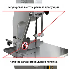 пила ленточная для мяса roal meat j280c